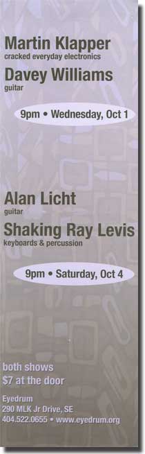 Klapper / Williams and Licht / Shaking Ray Levis