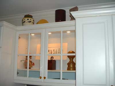 Kitchen  Cabinet Lights on Hiding The Wires And Lighting The Kitchen Cabinet   Reeder